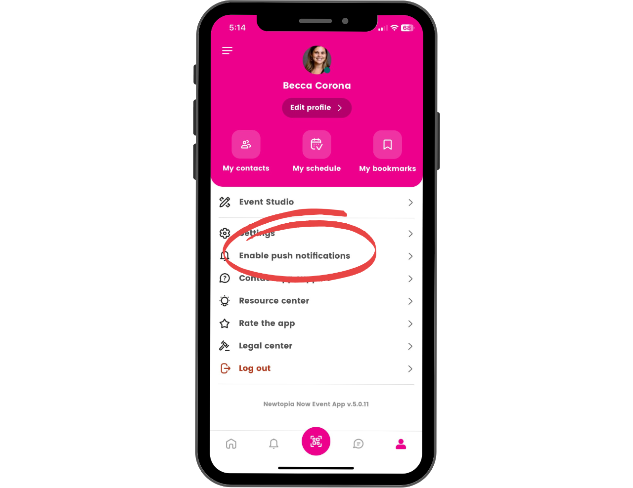 Enable push notifications